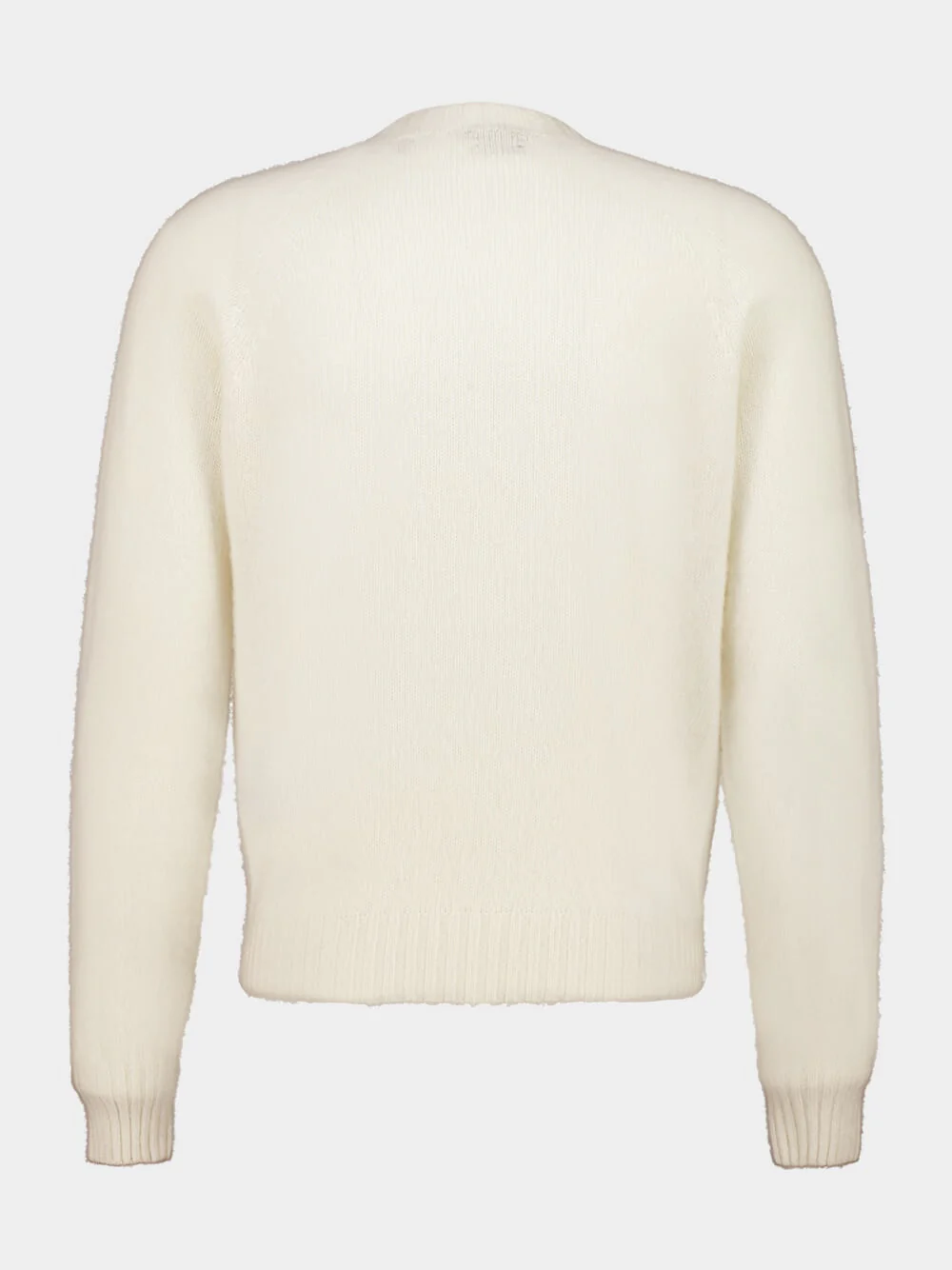 Ivory Cashmere Crewneck Sweatshirt - Image 2