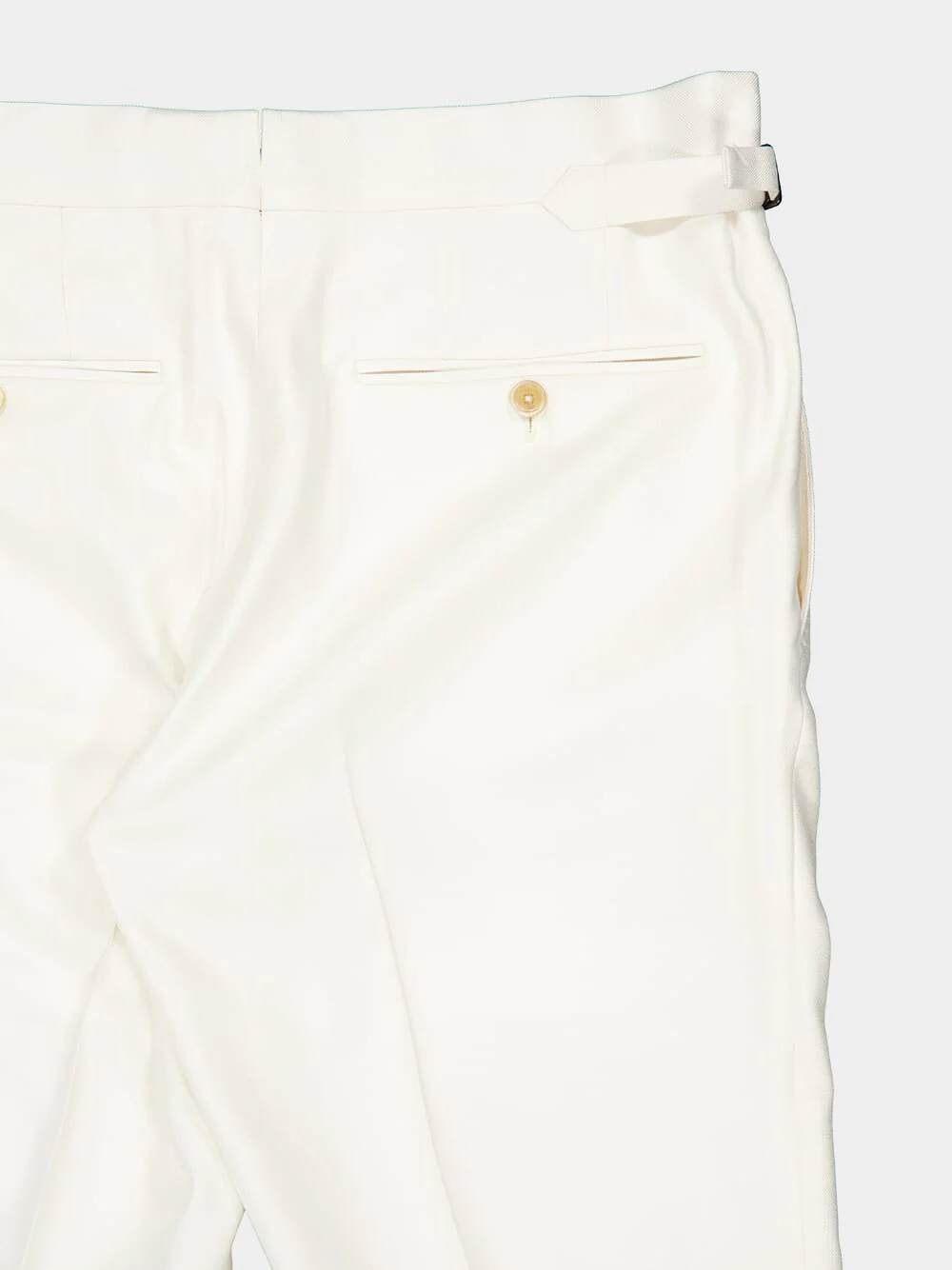 Ivory Mulberry Silk Pants - Image 4