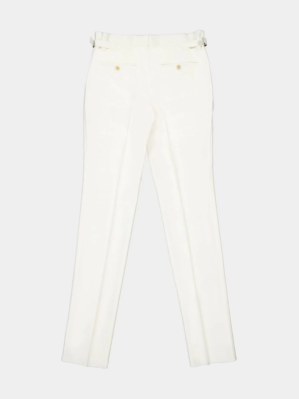Ivory Mulberry Silk Pants - Image 6