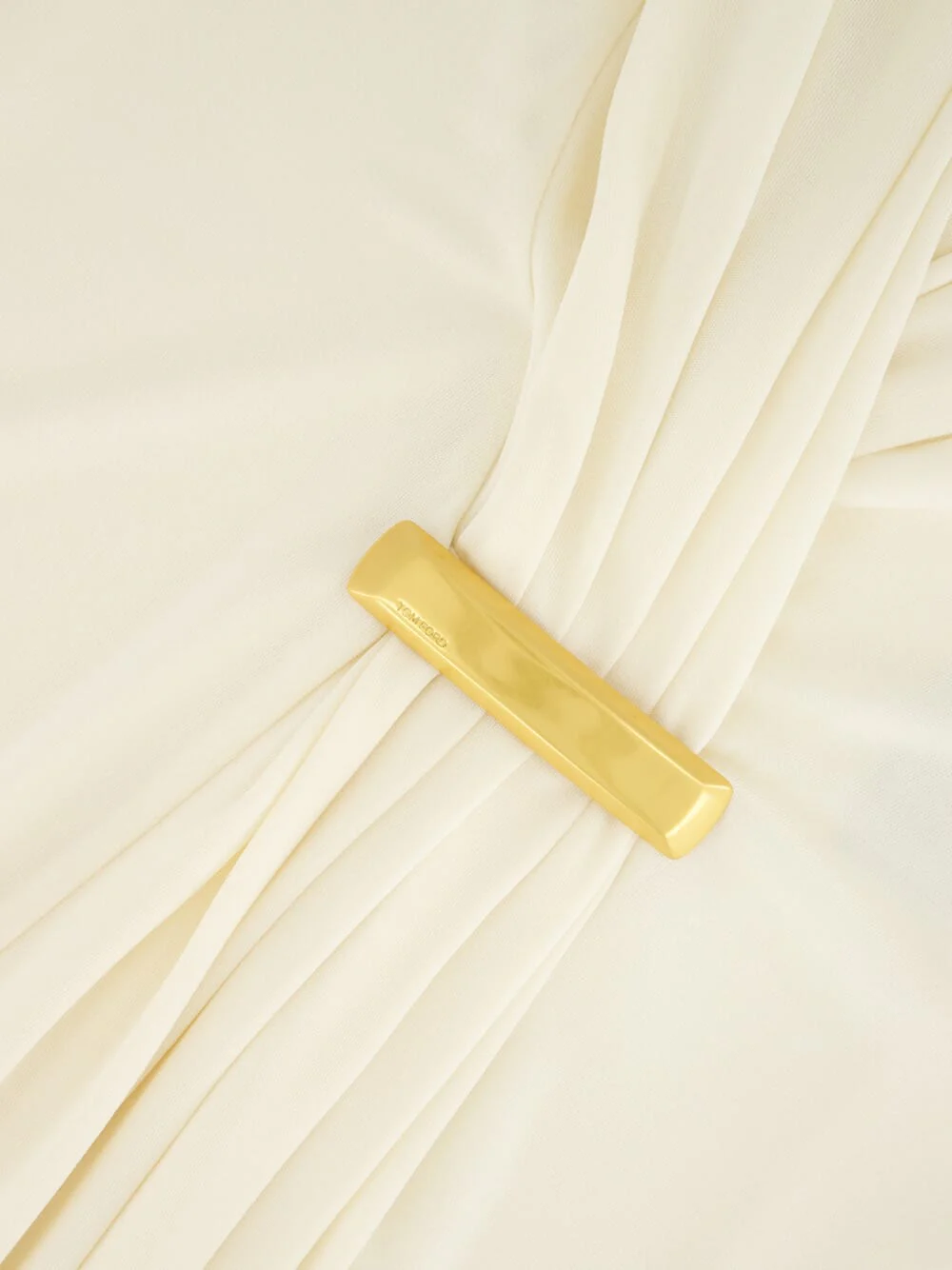 Ivory V-Neck Long Sleeve Cocktail Dress - Image 5