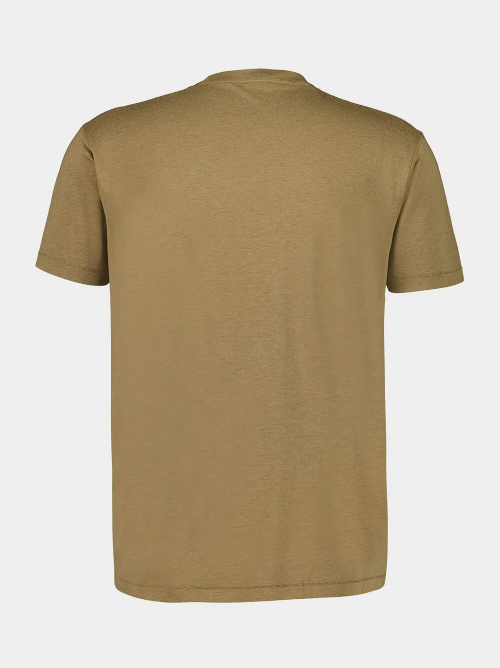 Khaki Brown Crewneck T-Shirt - Image 2