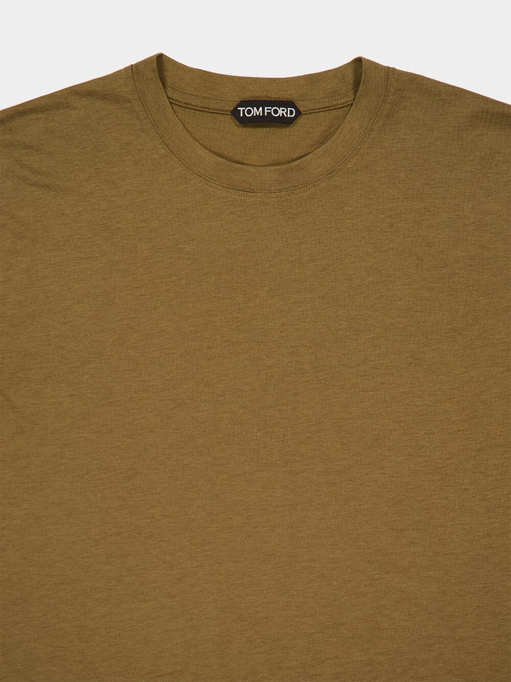 Khaki Brown Crewneck T-Shirt - Image 7