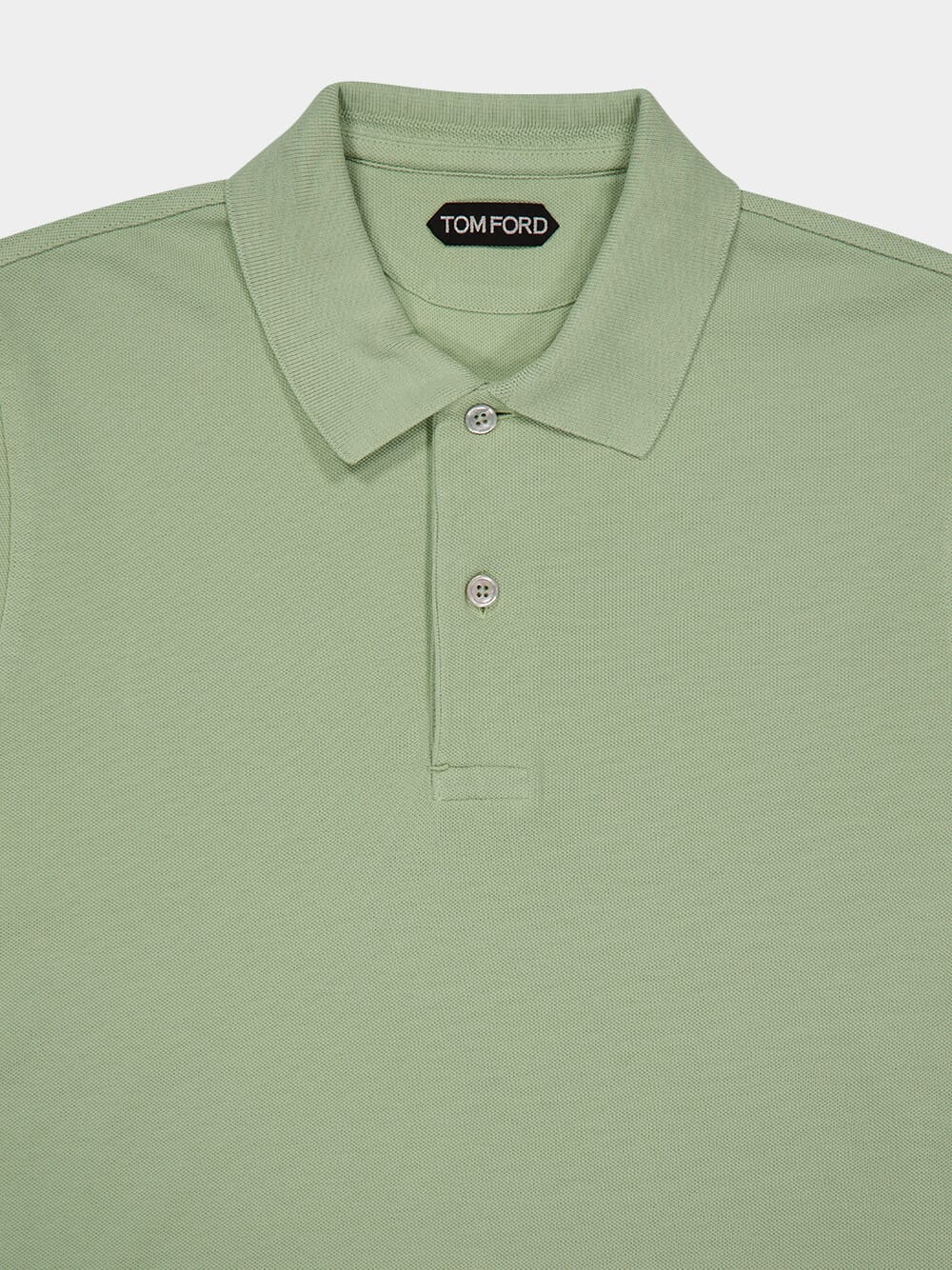 Light Green Tennis Piqué Polo Shirt - Image 7