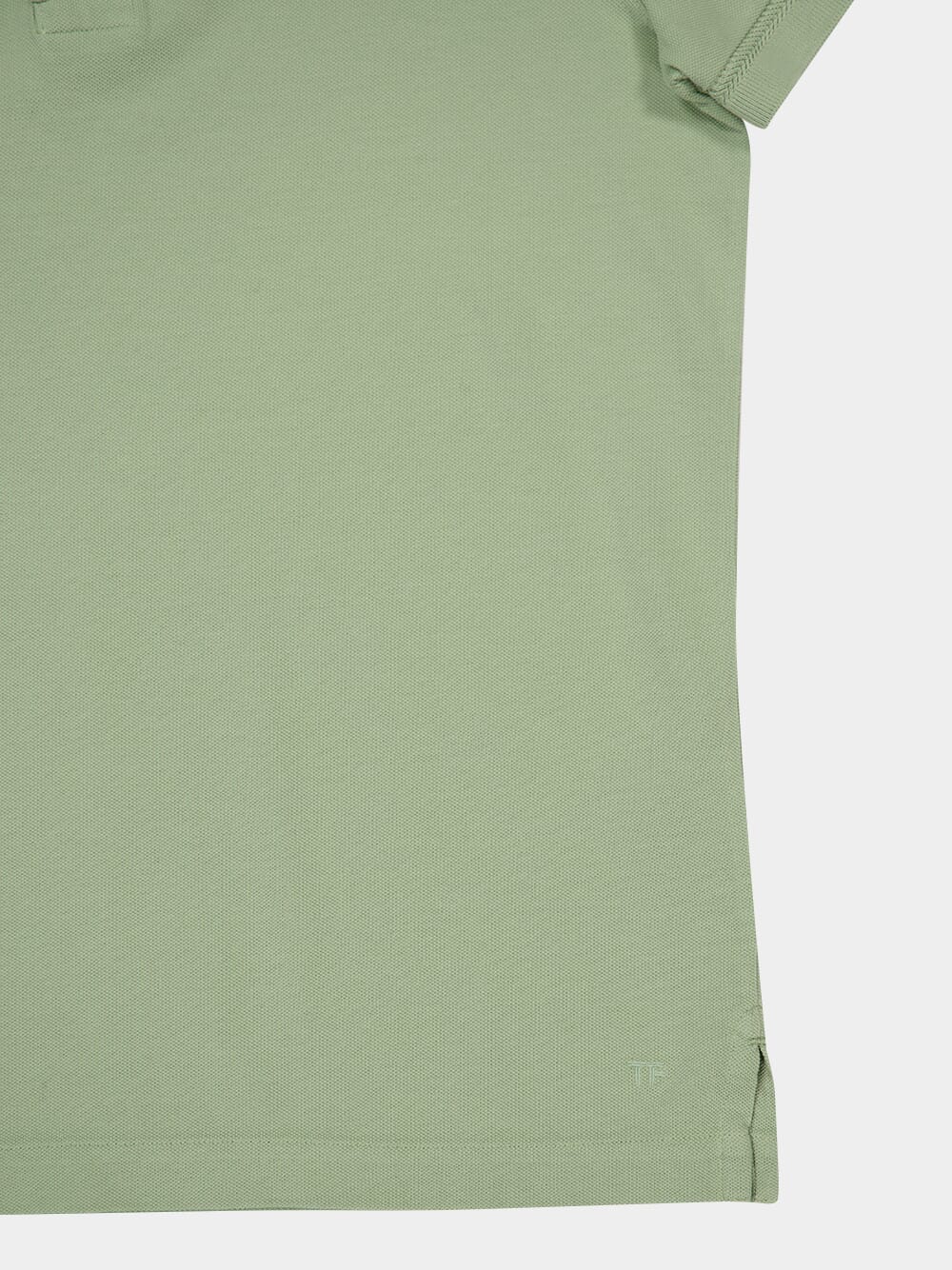 Light Green Tennis Piqué Polo Shirt - Image 8