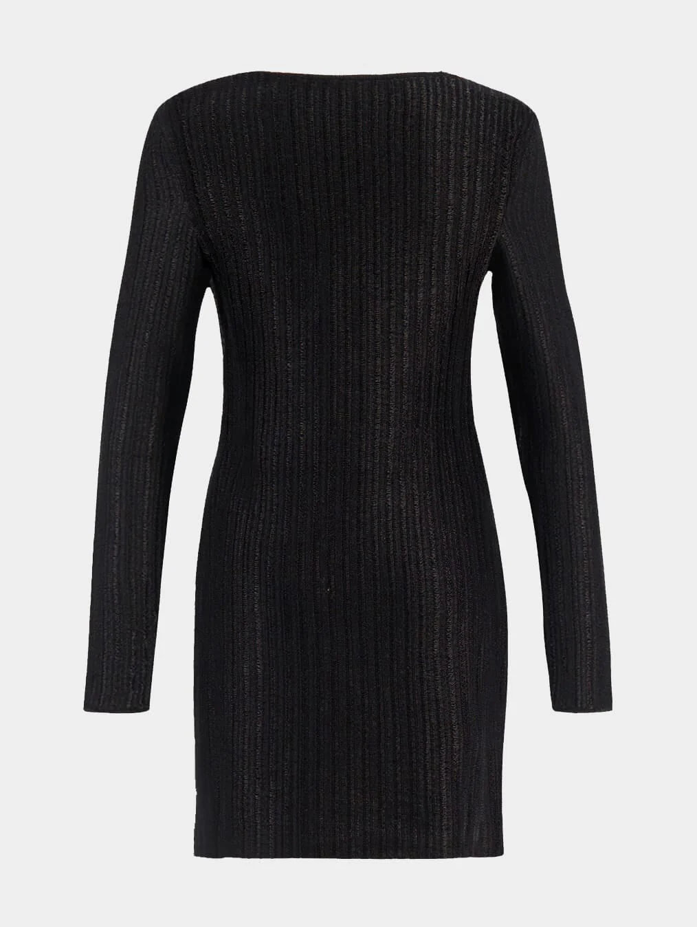 Metallic Heart-Neck Mini Dress - Image 3