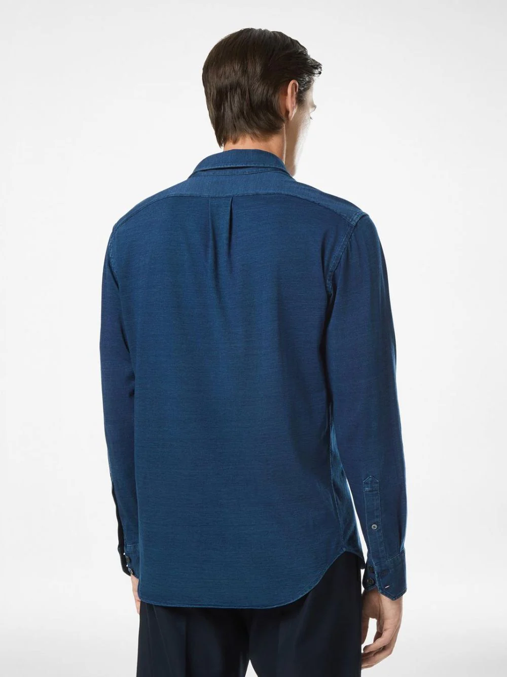 Midnight Blue Cotton Indigo Shirt - Image 3