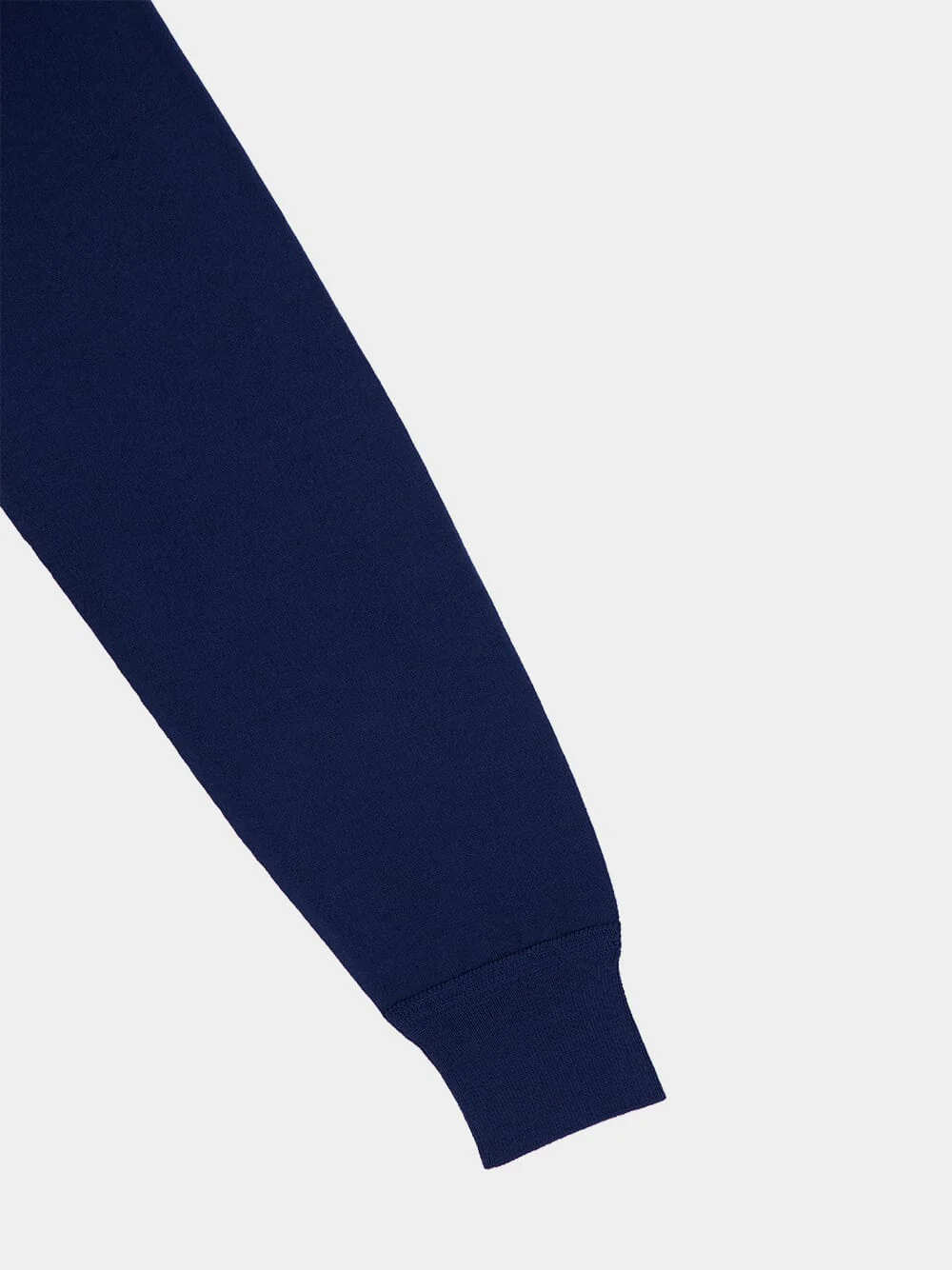 Midnight Blue Fine Wool Crew Jumper - Image 4