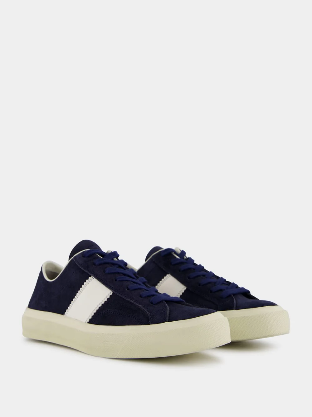 Midnight Blue Suede Cambridge Sneaker - Image 3