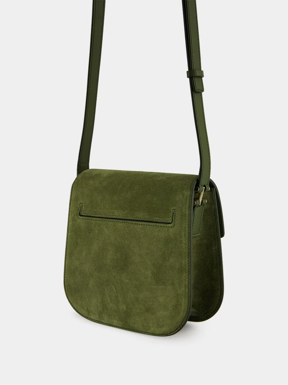 Moss Green Suede Tara Crossbody - Image 5