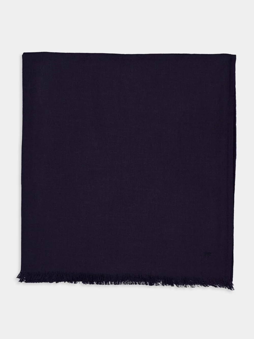 Navy Blue Wool Day Scarf