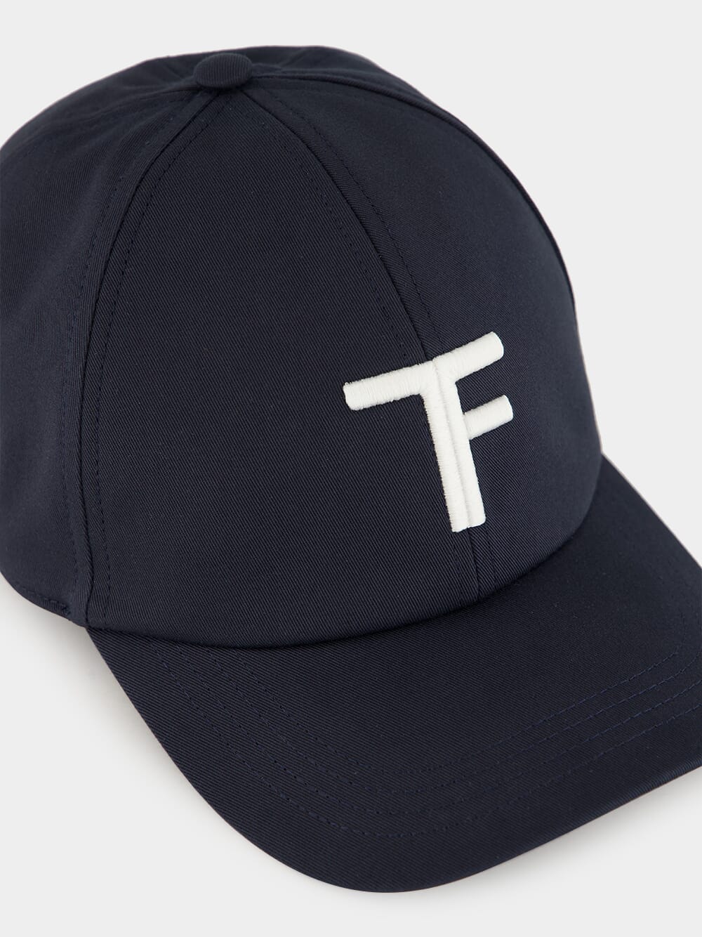 Navy Brushed Cotton Baseball Cap - Image 3