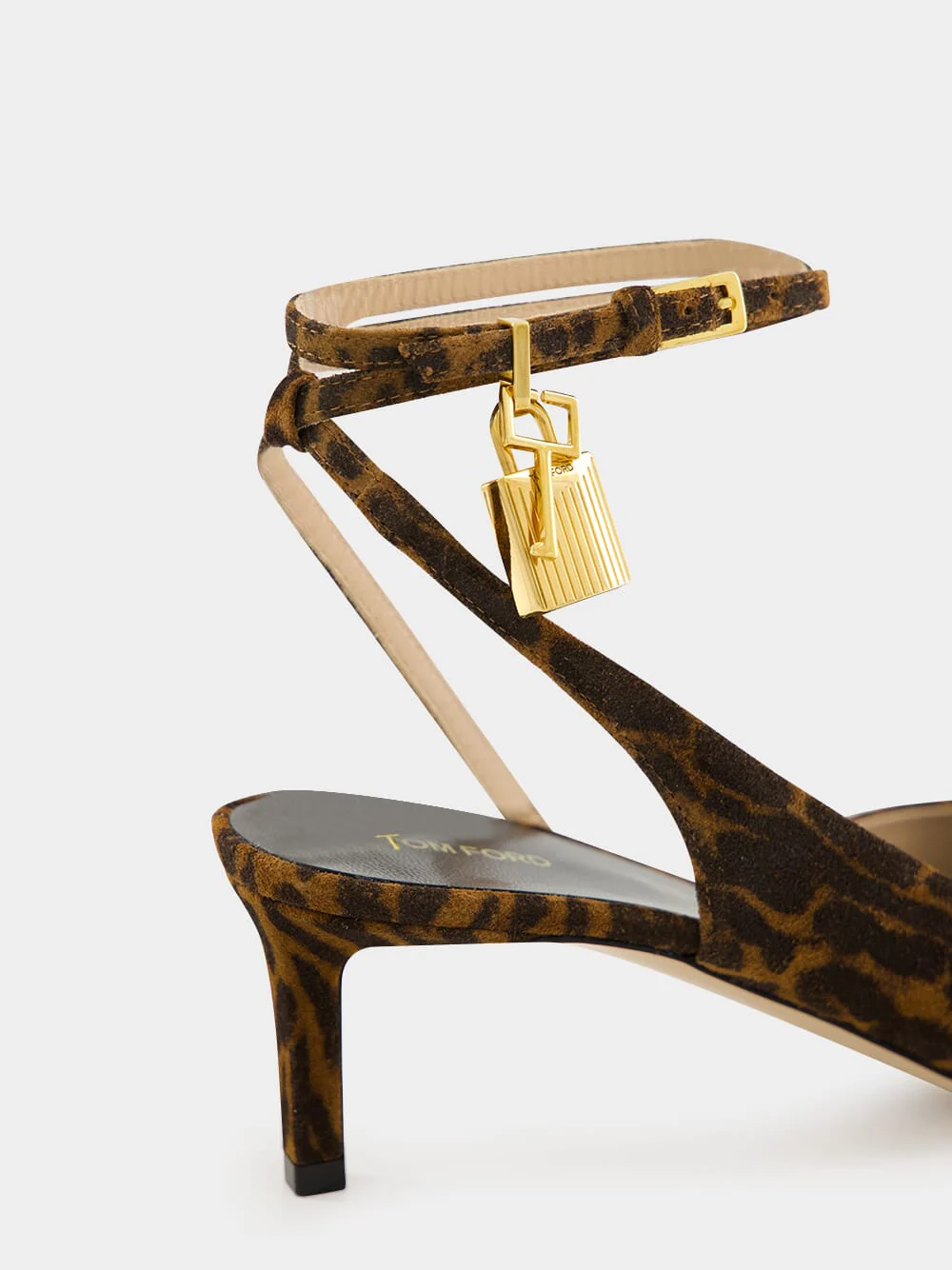 Ocelot Suede Kitten-Heel Slingbacks - Image 6