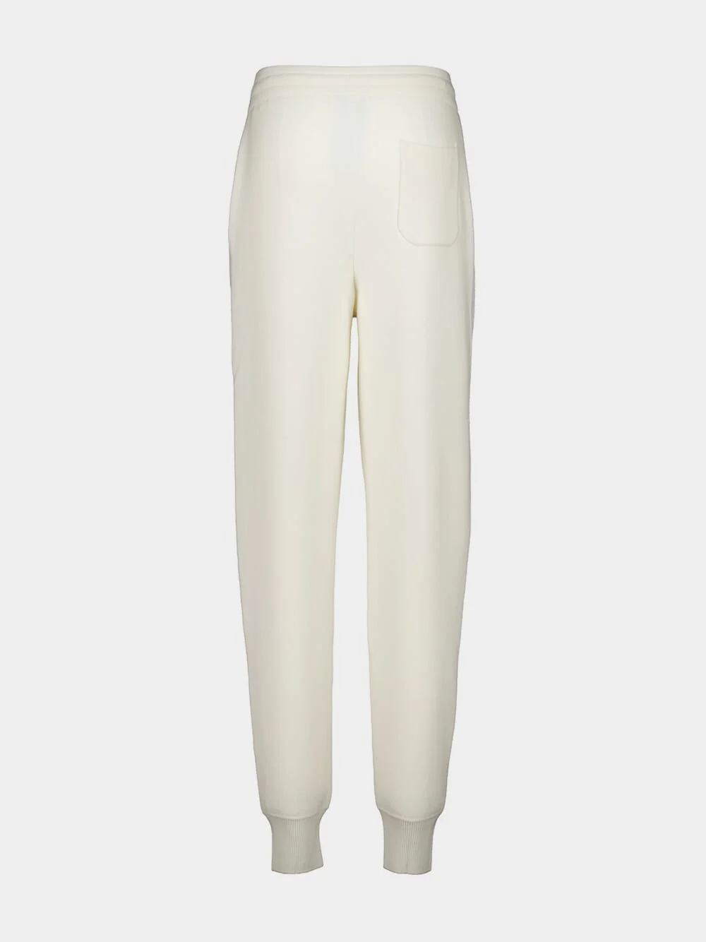 Off-White Slim Fit Jogger Pants in Compact Merino Cashmere - Image 3