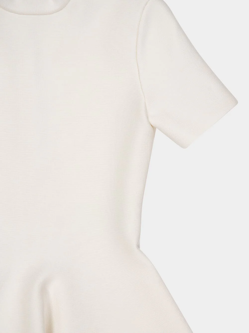 Off White Tulip Skirt Mini Dress - Image 4