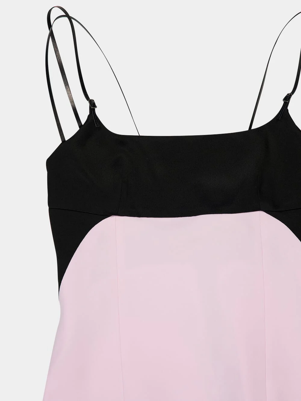 Orchid Pink Pencil Dress with Leather Straps - Image 3