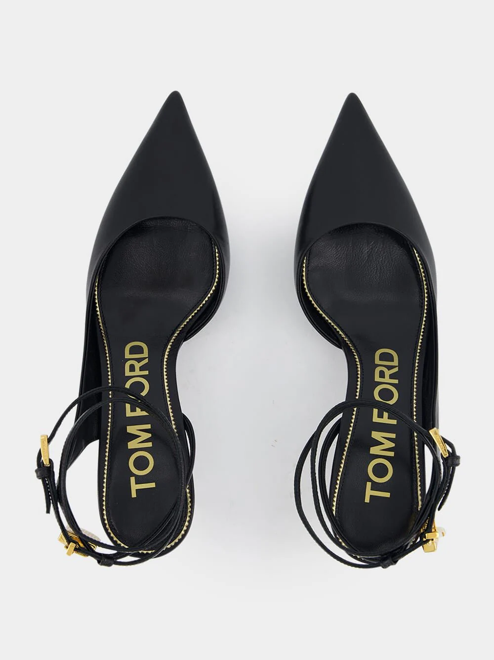 Padlock Slingback 55mm Leather Pumps - Image 4