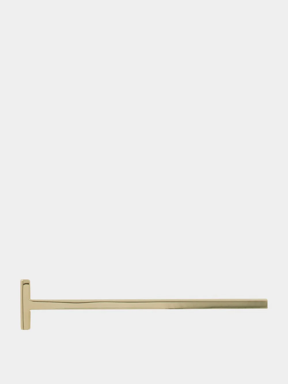 Pale Gold Silver T Pin Brooch - Image 2