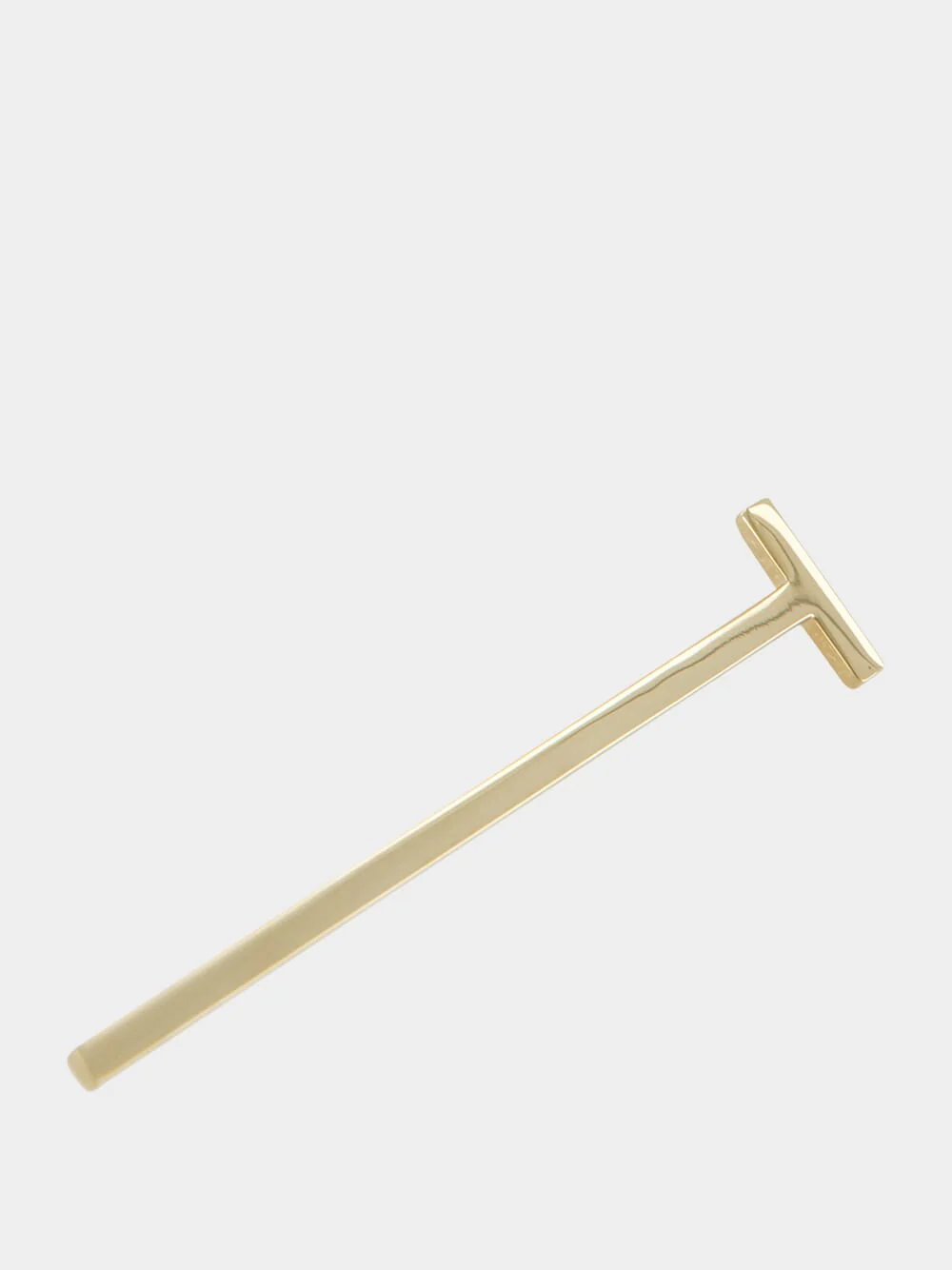 Pale Gold Silver T Pin Brooch - Image 4