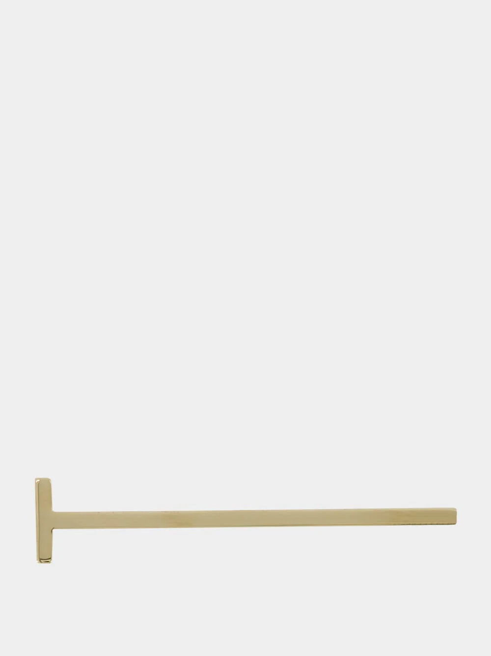 Pale Gold Silver T Pin Brooch