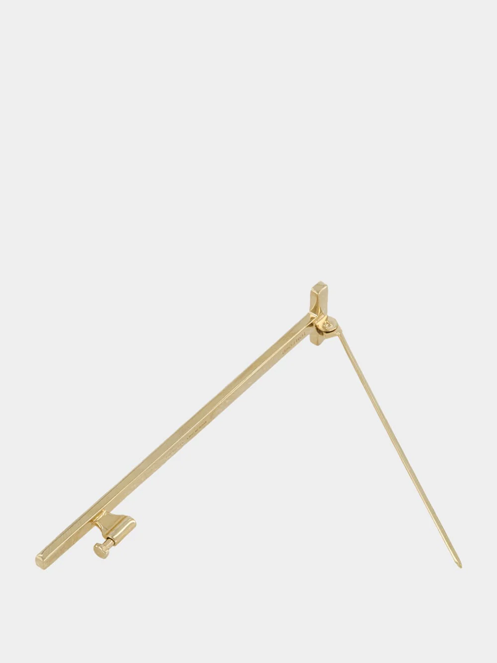 Pale Gold Silver T Pin Brooch - Image 3