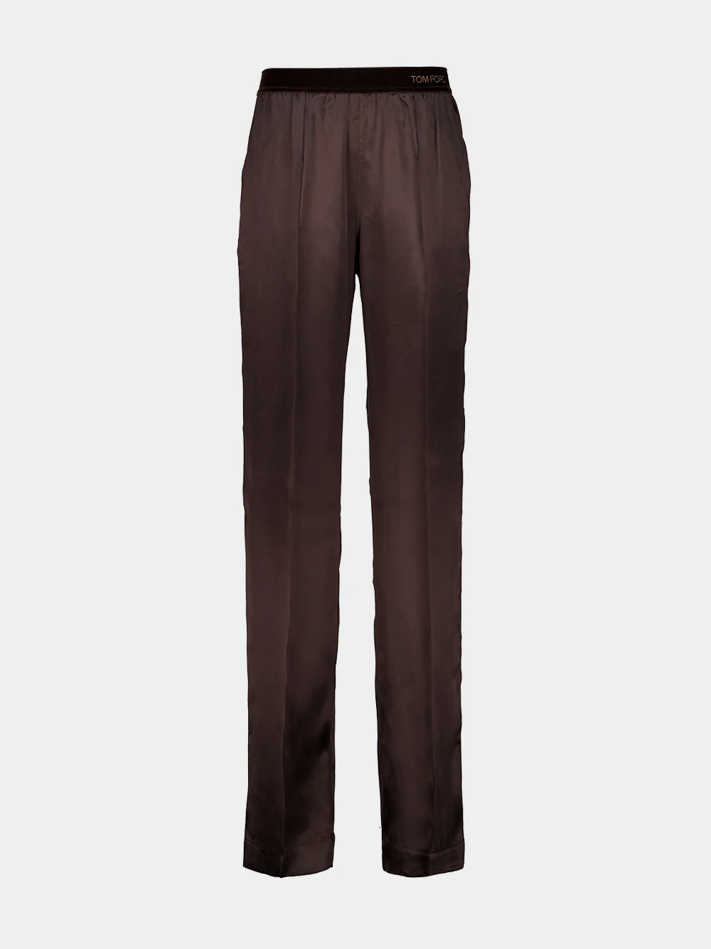 Espresso Silk Satin PJ Pants