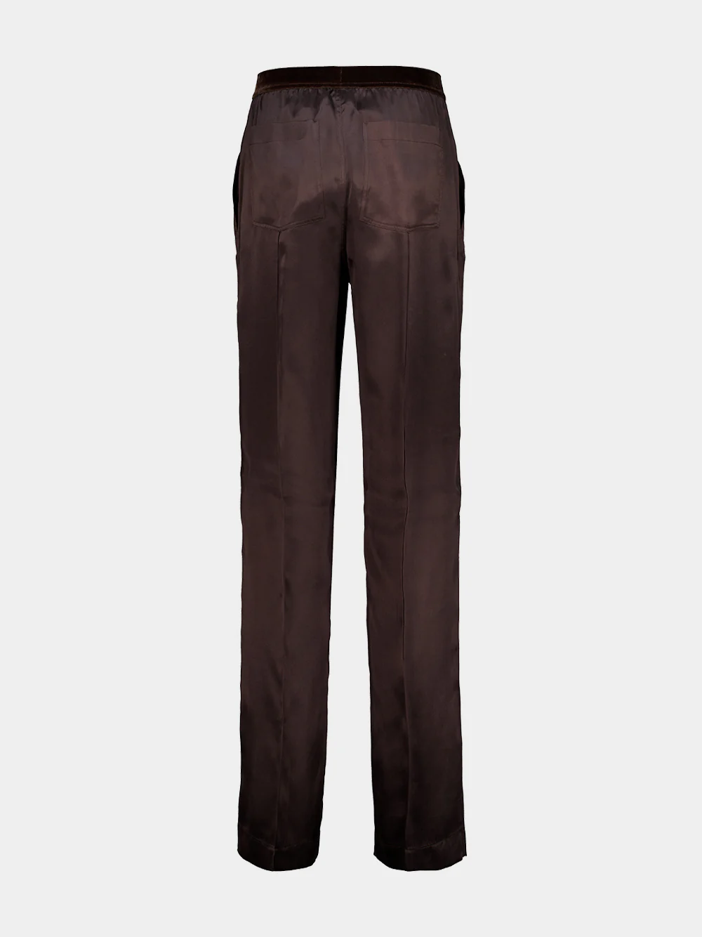 Espresso Silk Satin PJ Pants - Image 2