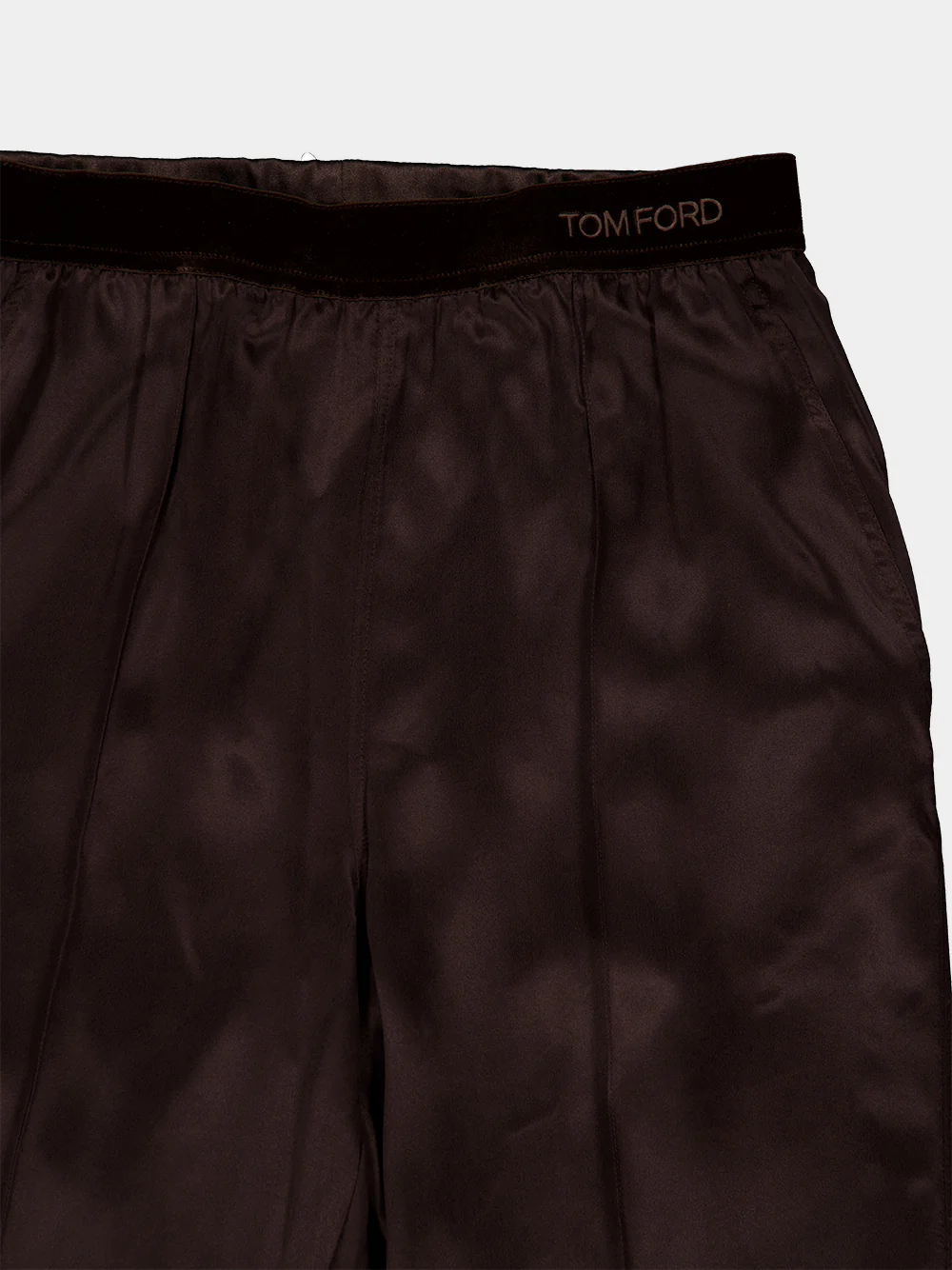 Espresso Silk Satin PJ Pants - Image 3