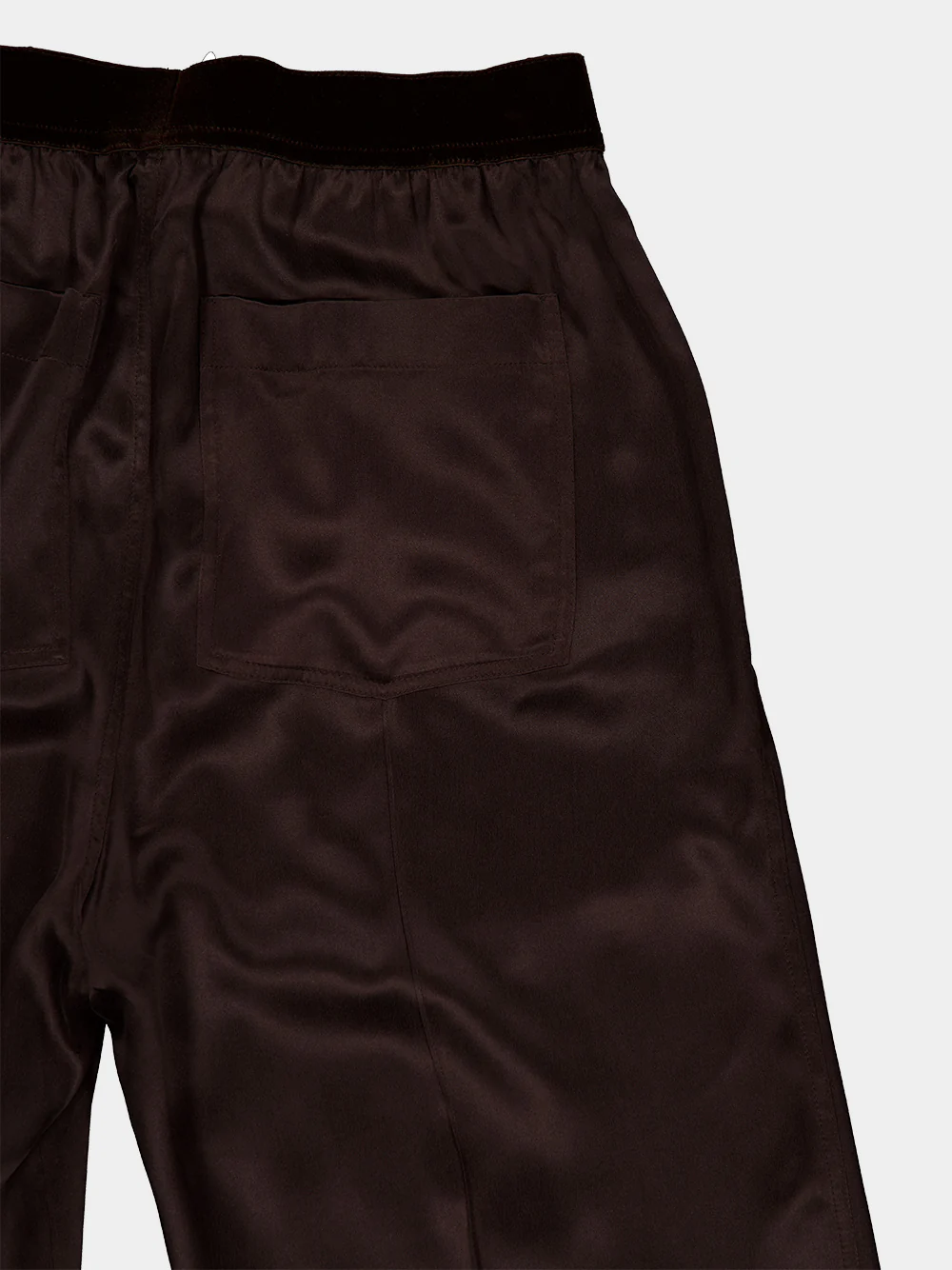 Espresso Silk Satin PJ Pants - Image 4