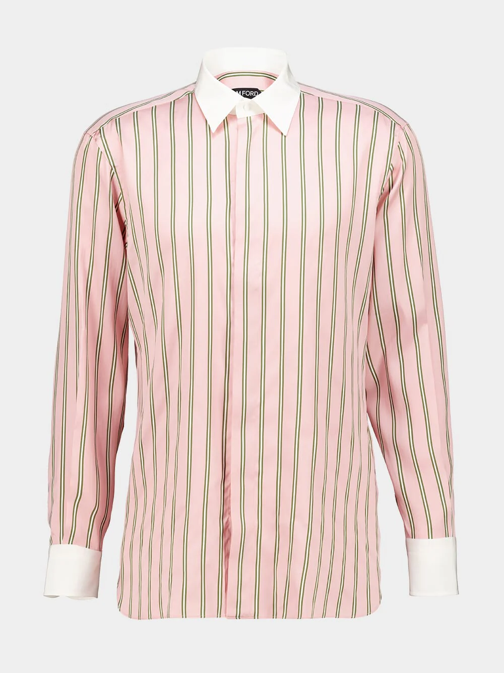 Pipa Oxford Stripe Silk Jacquard Shirt
