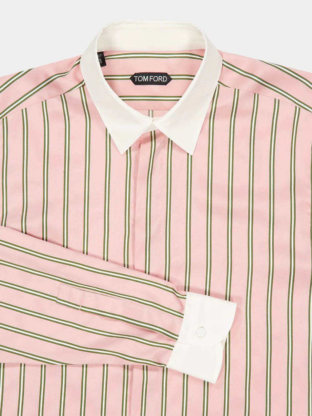 Pipa Oxford Stripe Silk Jacquard Shirt - Image 5