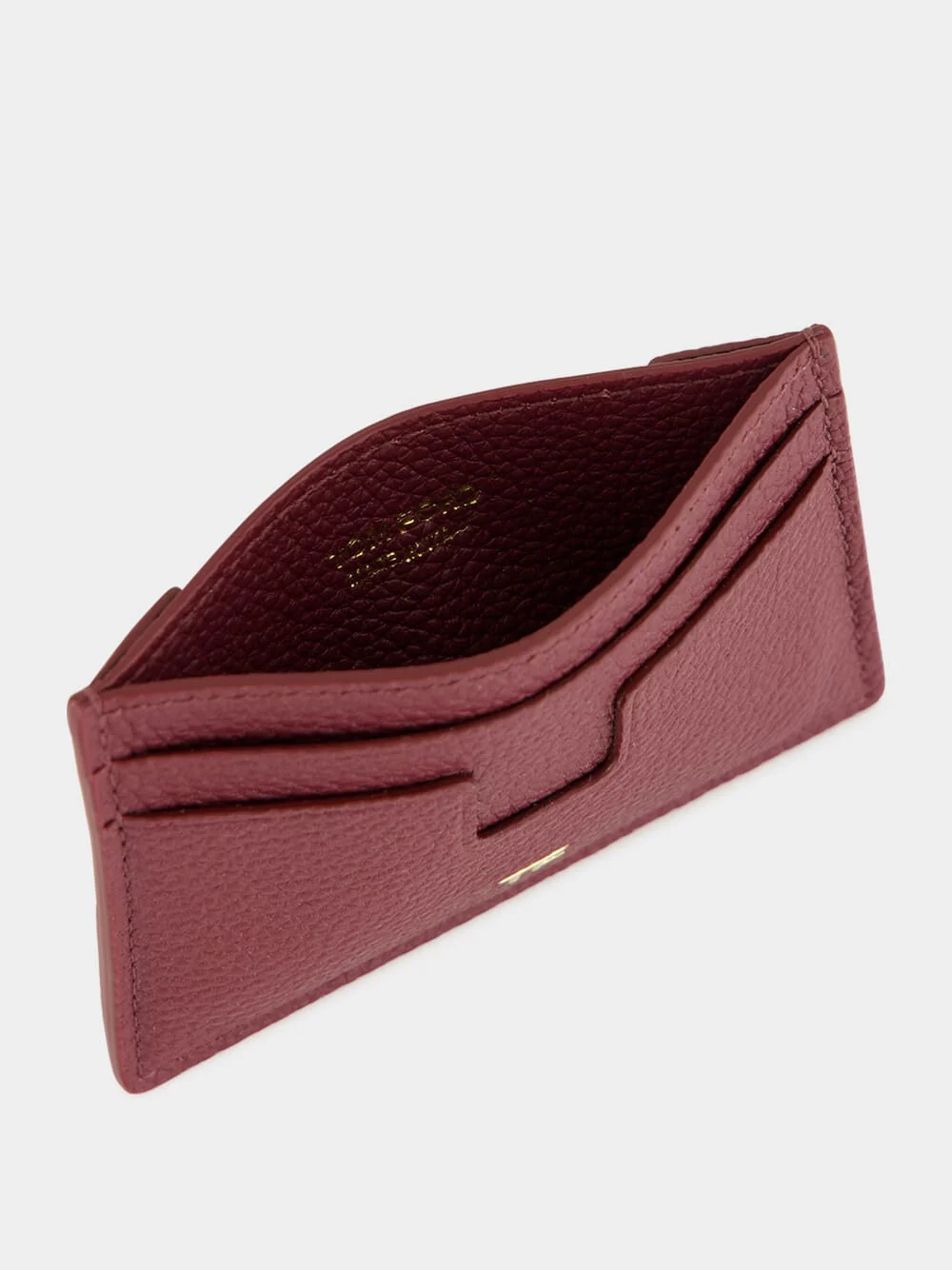 Red Plum Leather Card Holder - Image 3