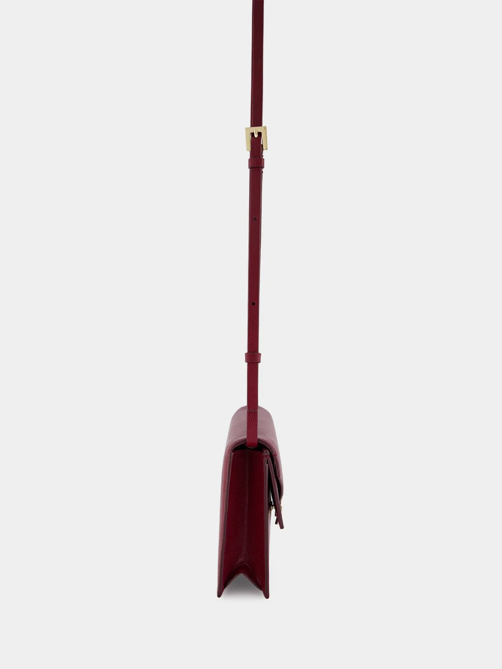 Ruby Red Aube Mini Bag in Supple Grain Leather - Image 4