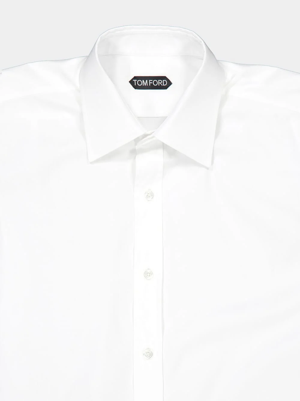 Optical White Poplin Classic Fit Shirt - Image 3