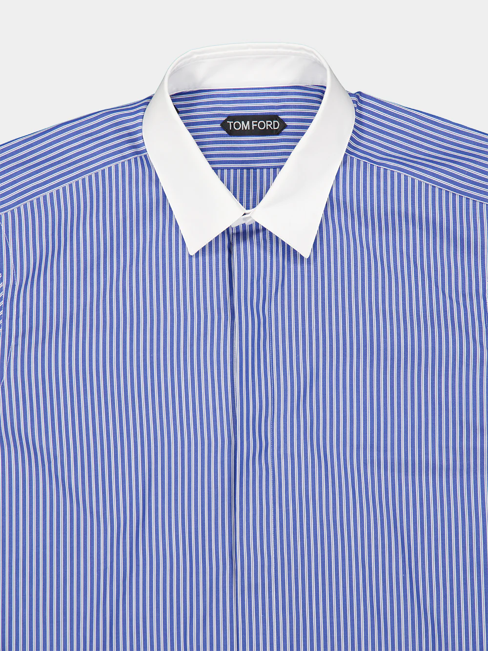 Combo Blue and White Poplin Stripe Shirt - Image 3