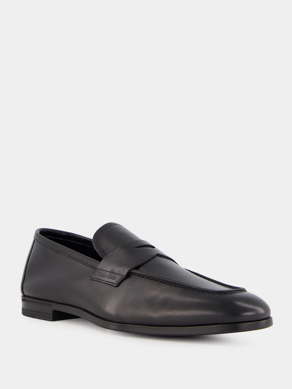 Black Leather Loafers - Image 2