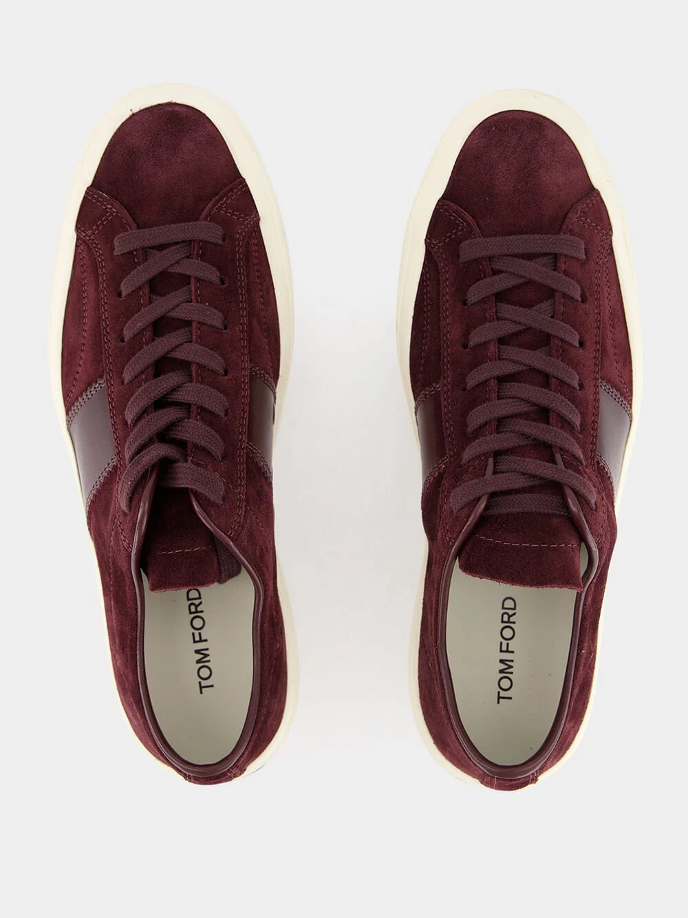Burgundy Suede Cambridge Sneakers - Image 4