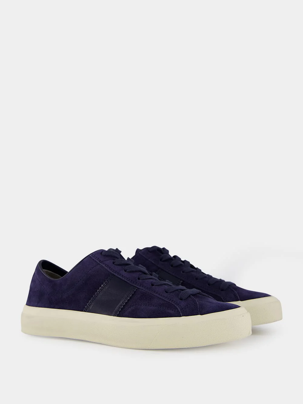 Navy Suede Cambridge Sneakers - Image 3