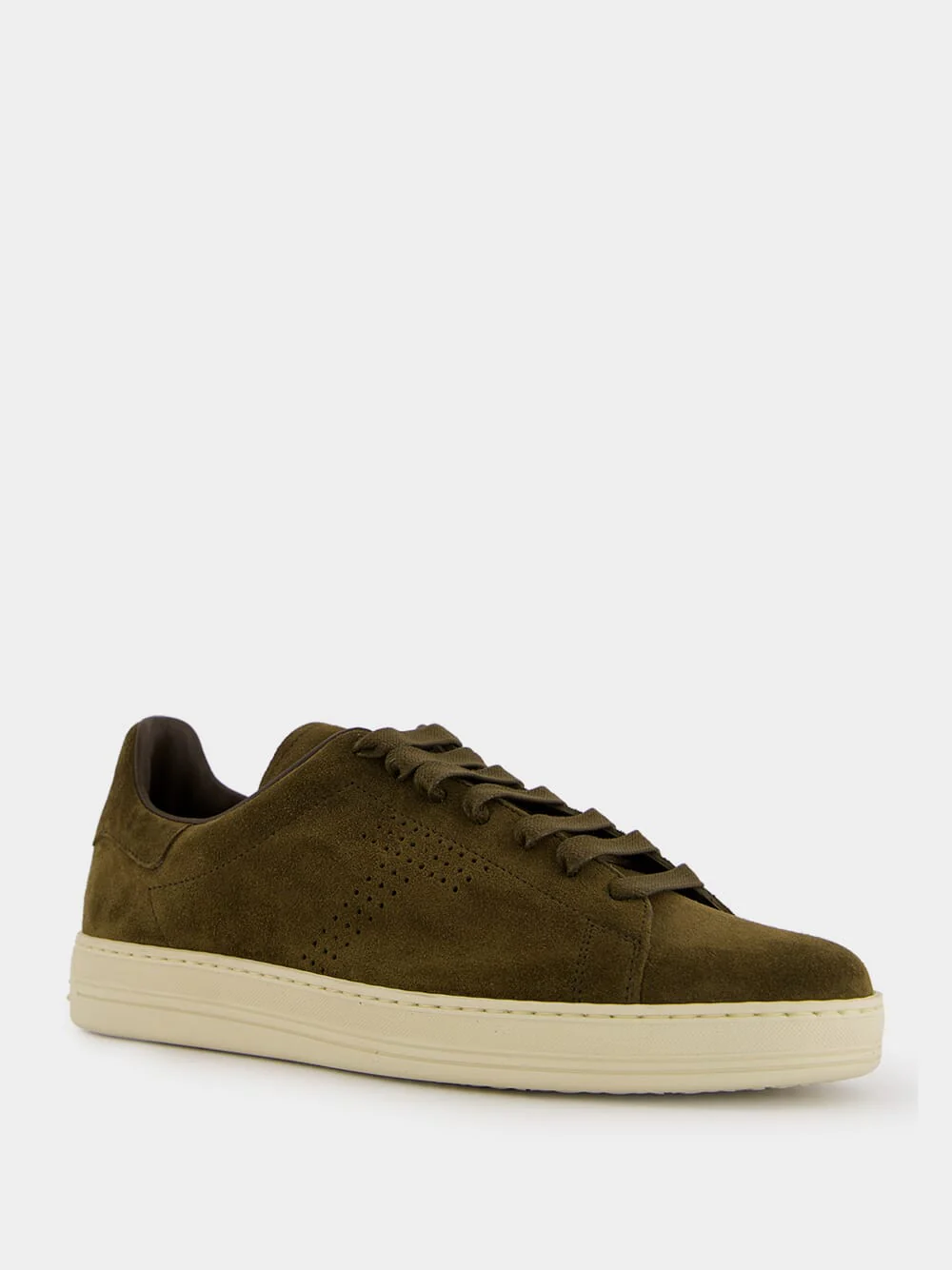 Olive Green Suede Warwick Sneakers - Image 2