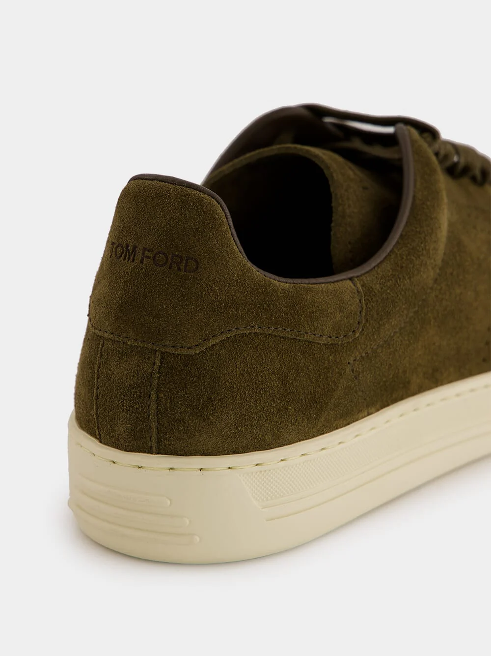 Olive Green Suede Warwick Sneakers - Image 6