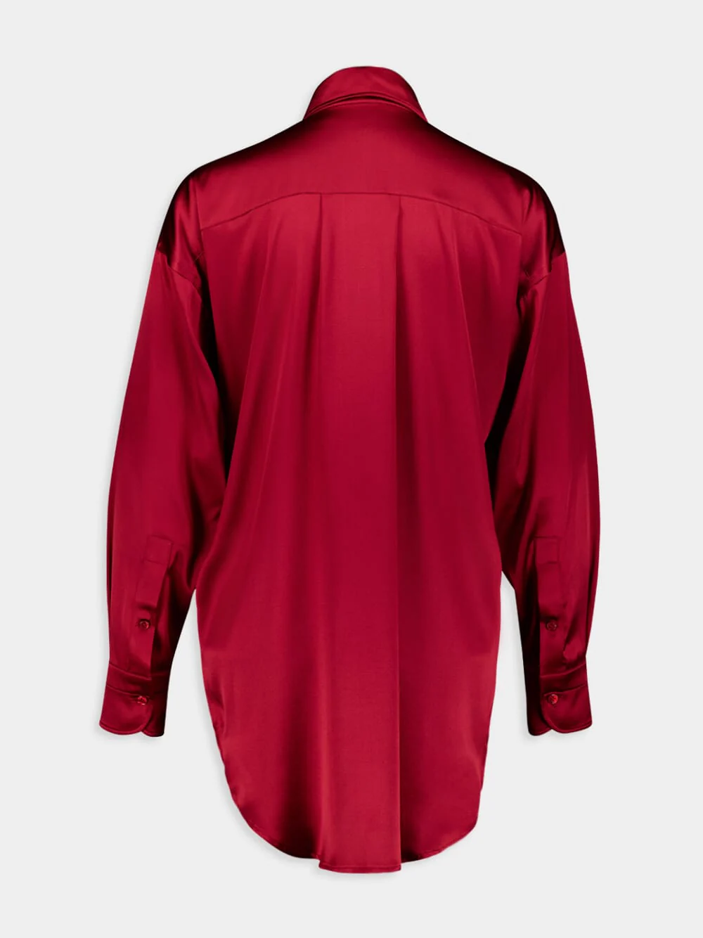 Silk Satin Relaxed Fit Shirt - Image 2