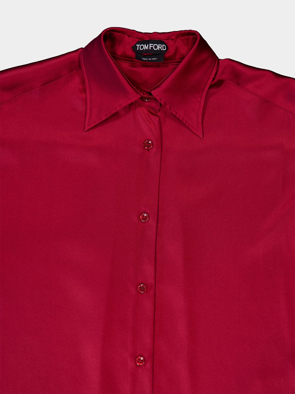 Silk Satin Relaxed Fit Shirt - Image 3