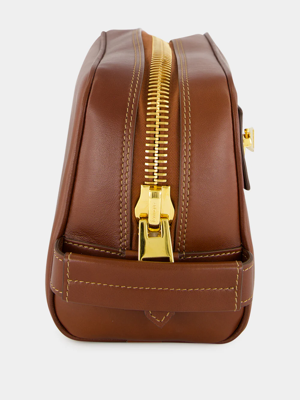 Cuoio Leather Toiletry Case with Handle - Image 3