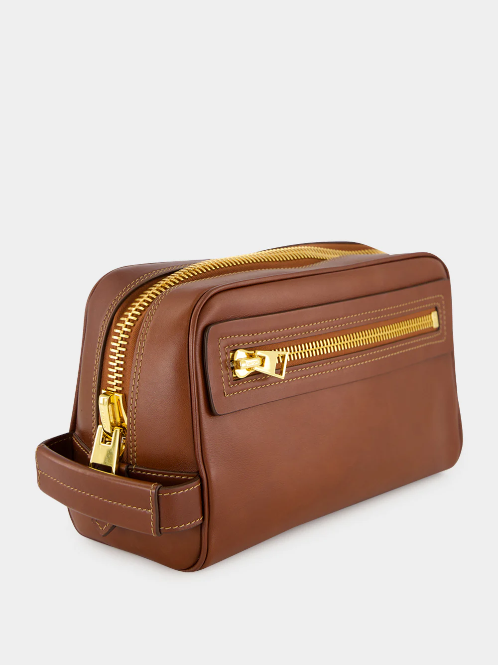 Cuoio Leather Toiletry Case with Handle - Image 4