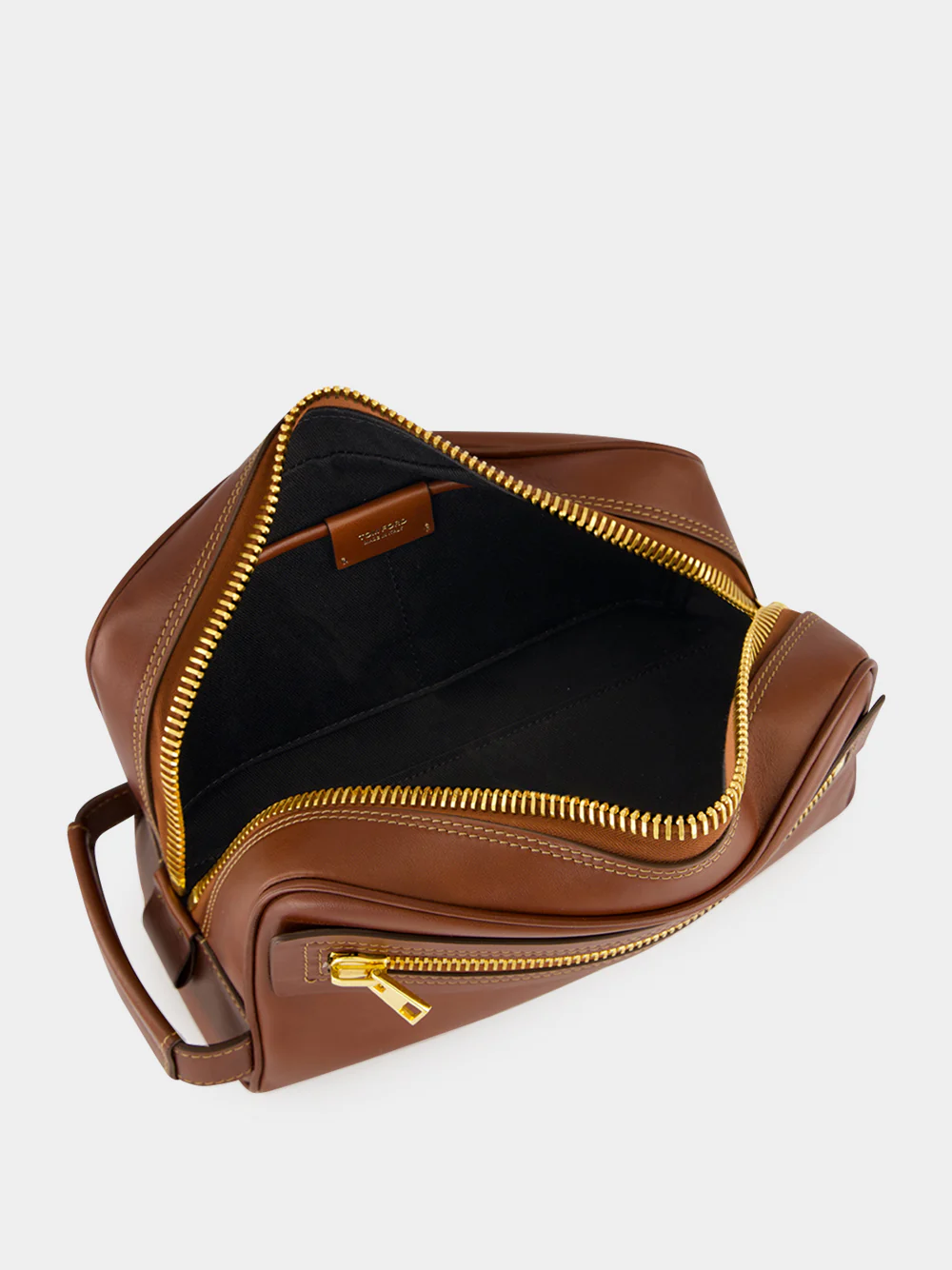 Cuoio Leather Toiletry Case with Handle - Image 5
