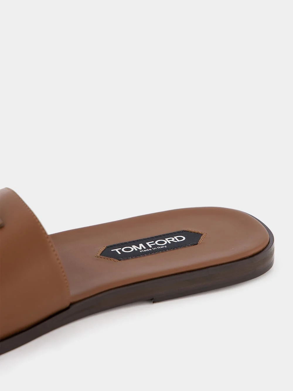 Smooth Leather Brighton Slides - Image 4