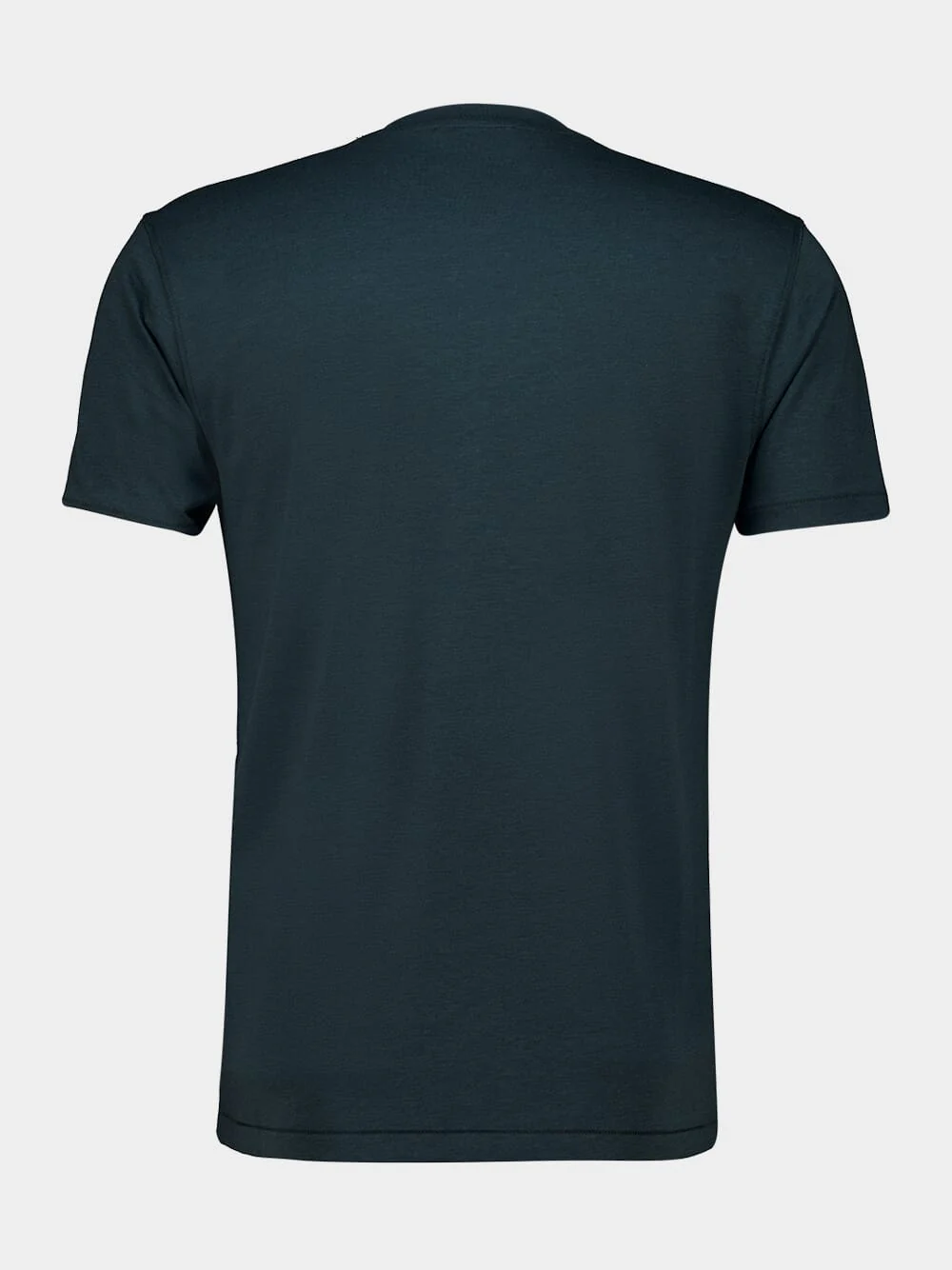 Pine Green Lyocell Cotton Crew Neck T-Shirt - Image 2
