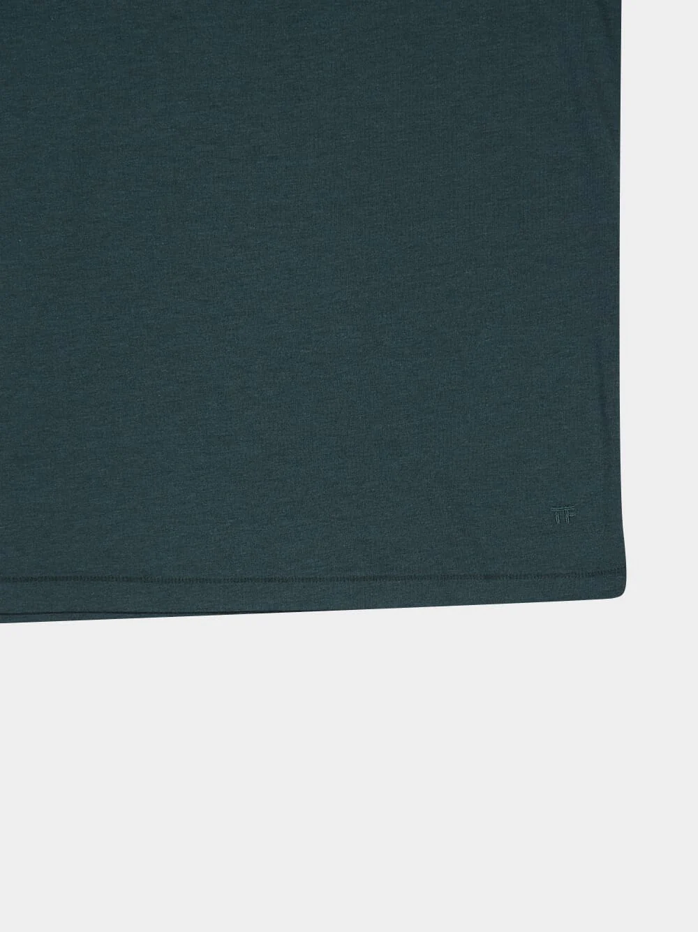 Pine Green Lyocell Cotton Crew Neck T-Shirt - Image 4