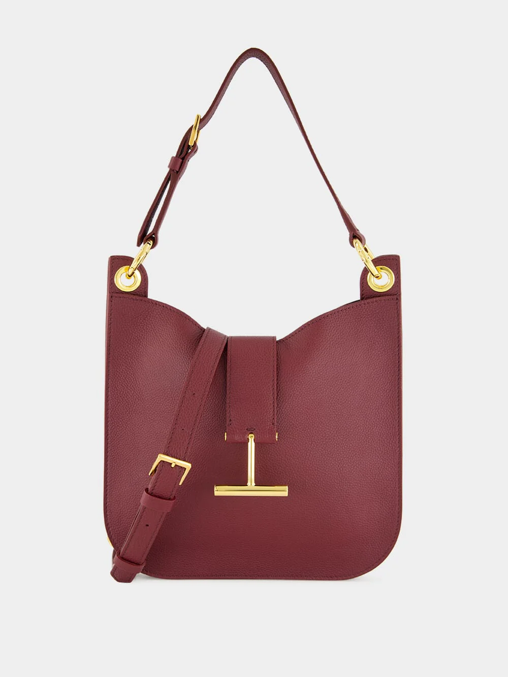 Tara Small Shoulder Bag in Red Plum - Image 2