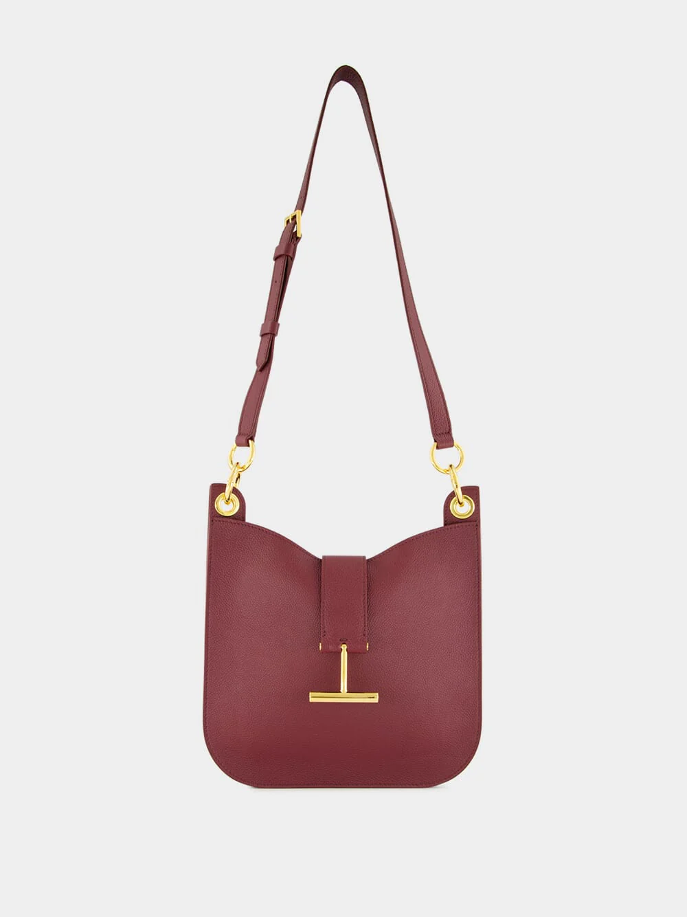 Tara Small Shoulder Bag in Red Plum - Image 3