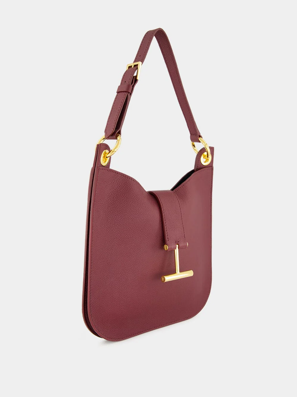 Tara Small Shoulder Bag in Red Plum - Image 4